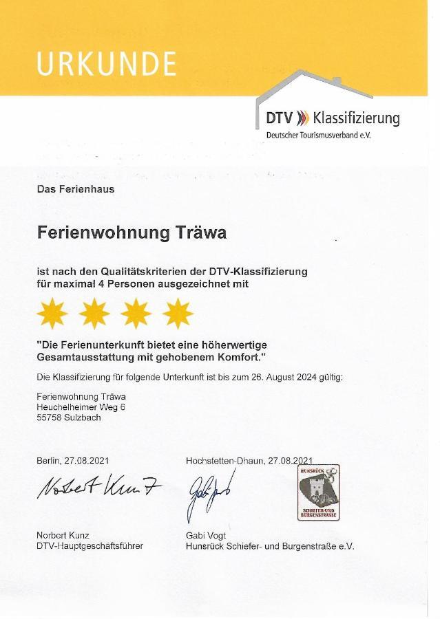 Ferienwohnung Träwa Sulzbach  Exterior foto